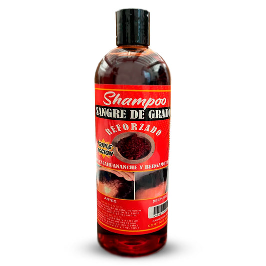 Grade Blood Shampoo Reinforced with Cacahuananche and Bergamot