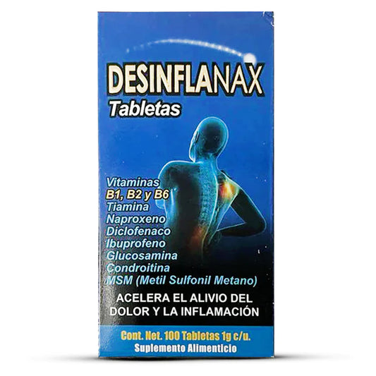 Desinflanax pastillas linea Guadalupana