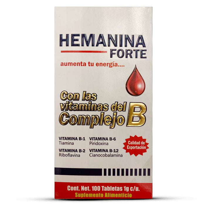 Hemanina Forte pastillas linea Guadalupana