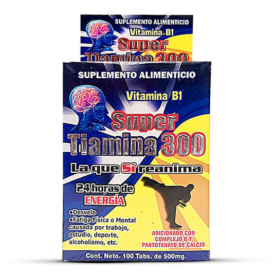 Super Tiamina 300 pastillas linea basica