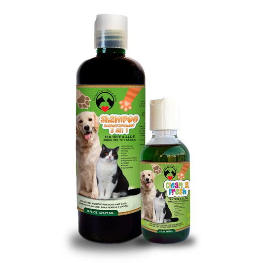 Repellent spray and shampoo for dogs (ONLY IN PACK)